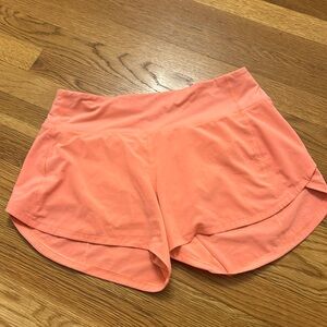 Lululemon Speed Up MR 4 Inch Shorts Coral